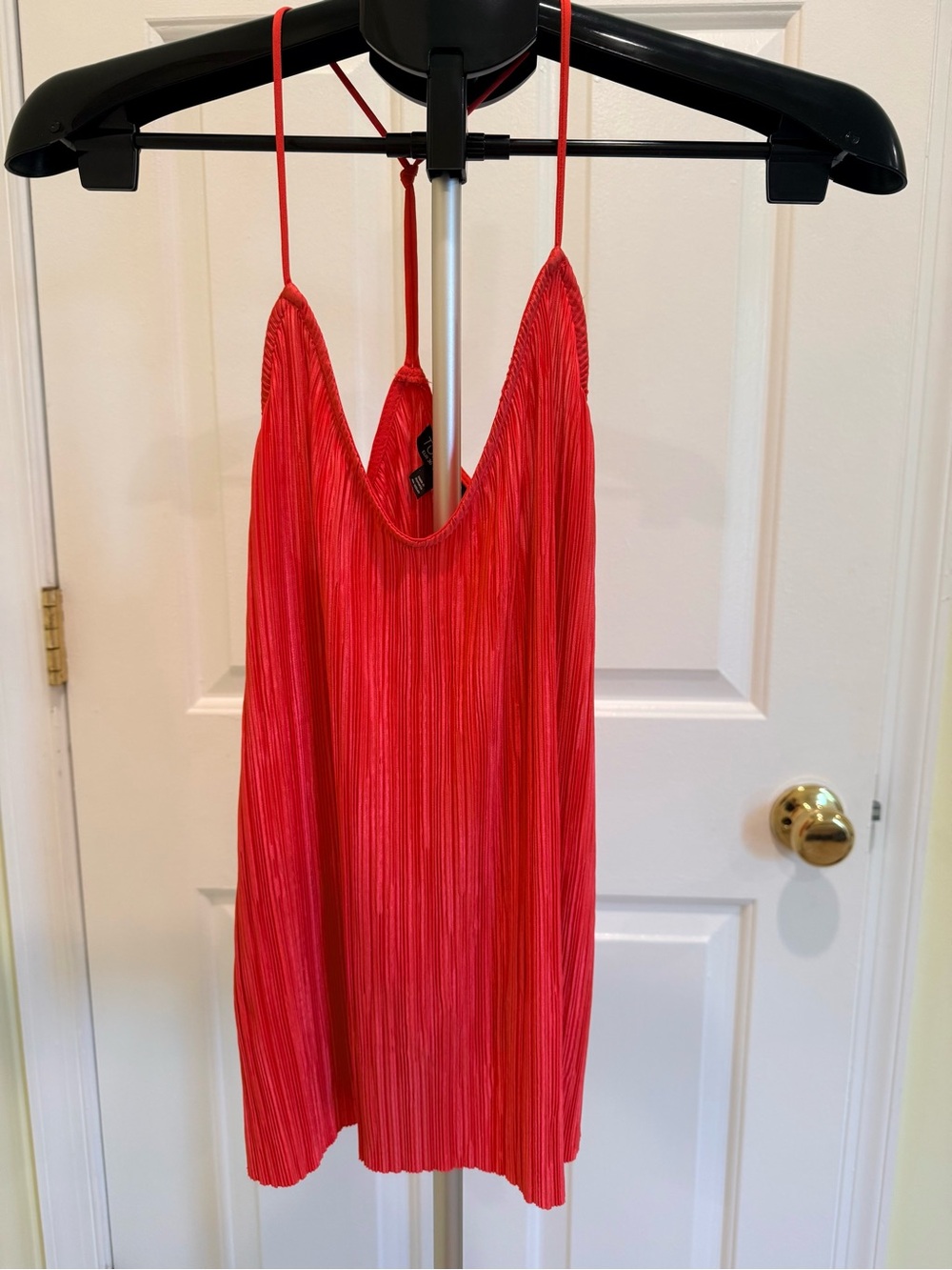 Topshop Coral Pleated Top❤️